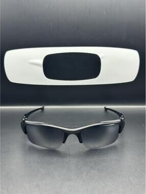 Oakley Flak Jacket 1.0 XL Polished Black W/Black Iridium Lens (NY Yankees Etch)